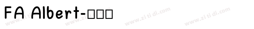 FA Albert字体转换